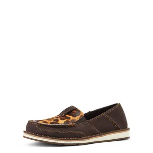 10038413 Ariat Women's Cruiser Chocolate Suede/Leopard Hair