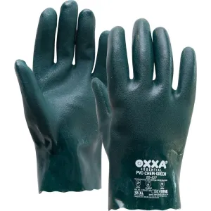 12 Paar OXXA Essential PVC-Chem Green 20-427 handschoen