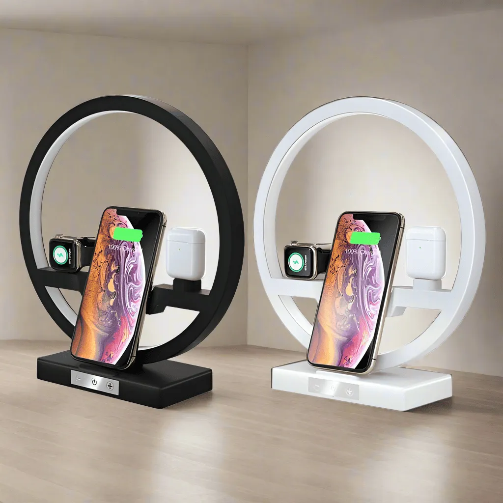 3-in-1 Fast Wireless Charging Station – Charge Your iPhone, Apple Watch & AirPods Simultaneously