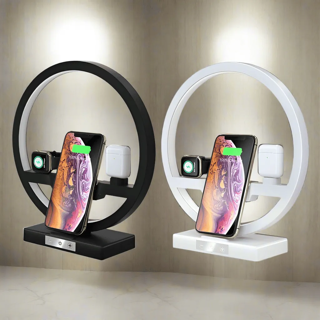 3-in-1 Fast Wireless Charging Station – Charge Your iPhone, Apple Watch & AirPods Simultaneously