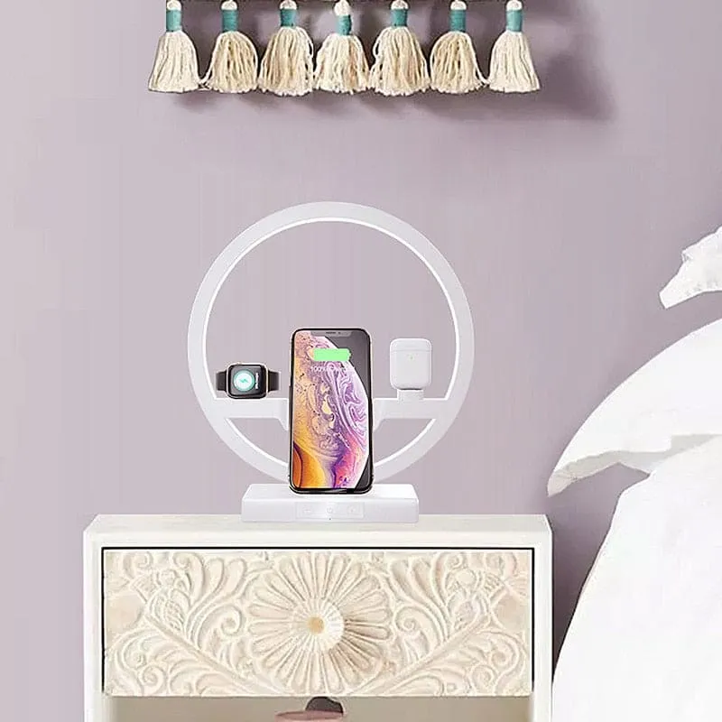 3-in-1 Fast Wireless Charging Station – Charge Your iPhone, Apple Watch & AirPods Simultaneously