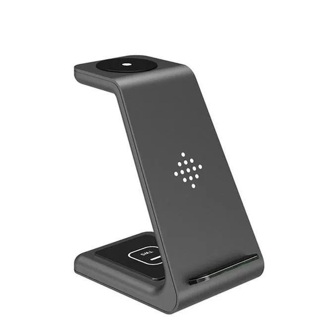 3 in 1 Wireless Charger Station QI 15W Fast  Wireless Charging Stand