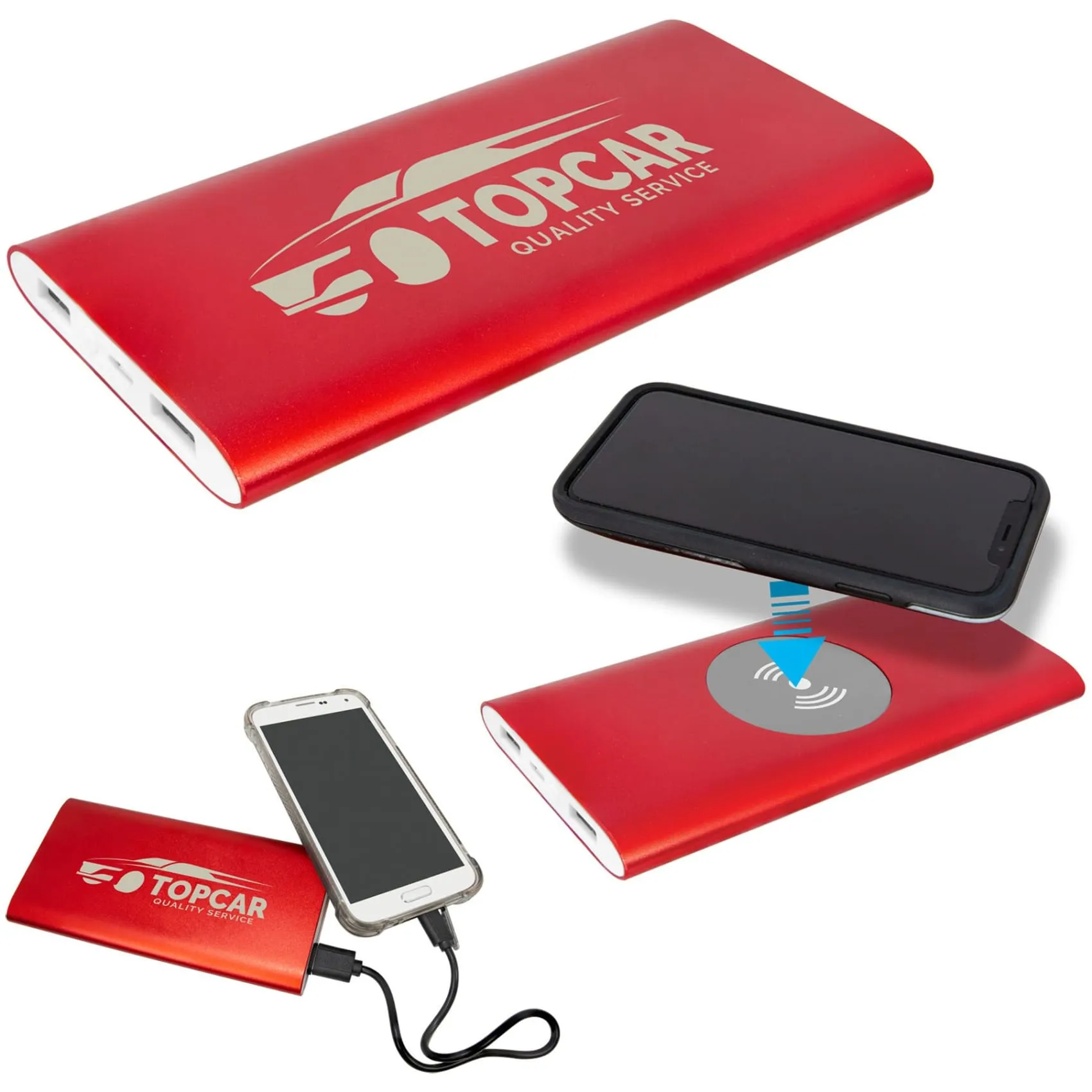 8000MAH Power Bank & Wireless Charger