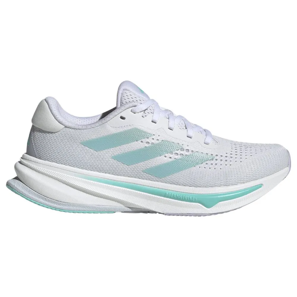 Adidas Supernova Rise (Womens) - White/Linen Green Metallic/Flash Aqua