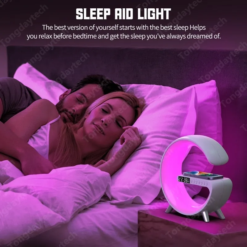 Alarm Clock Wireless Charger w/ Speaker & Mobile APP