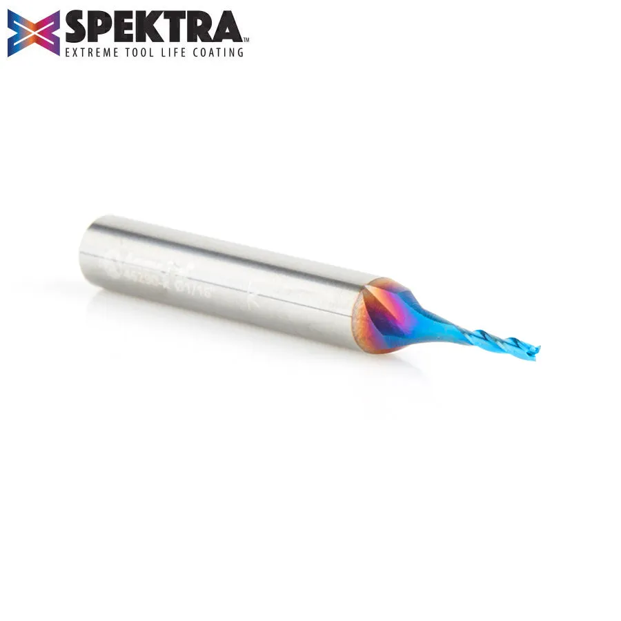 Amana 46290-K 'Spektra' CNC 2D/3D Carving Flat Bottom 1/16 Dia x 5/16 x 1/4" Shank