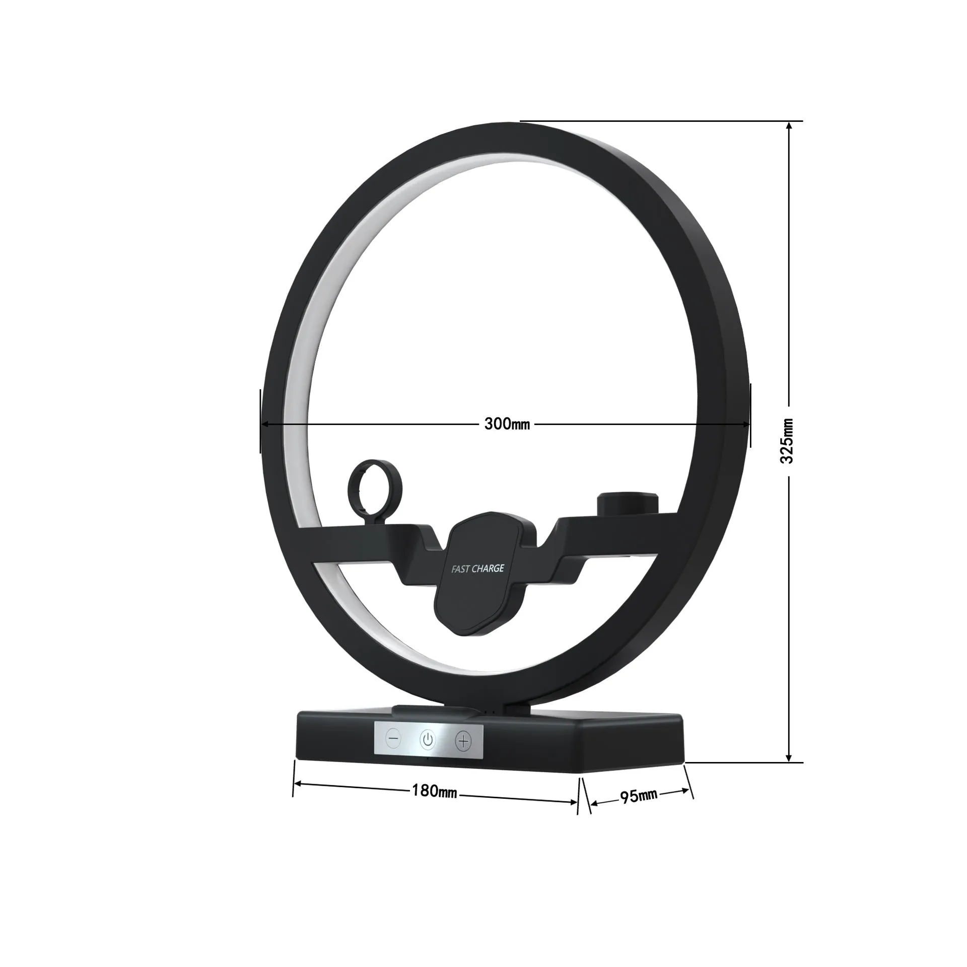 Angel Wing Fast Wireless Charger With Power Adapter Dock