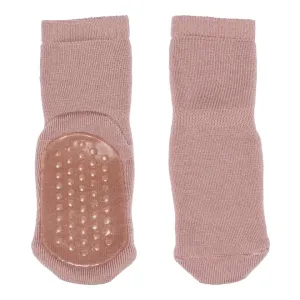 Antislip Huissokken Kinderen Wol 7951 188 Wood Rose