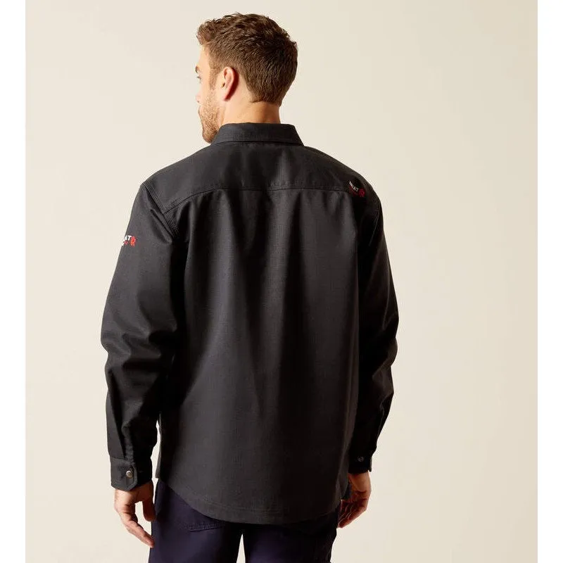 Ariat Men's Flame Resistant Ripstop Softshell Flame Resist Shirt Jacket Black - 10052103