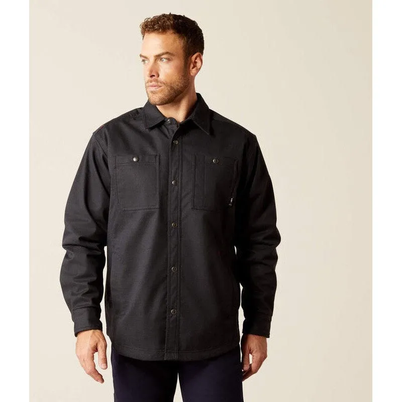 Ariat Men's Flame Resistant Ripstop Softshell Flame Resist Shirt Jacket Black - 10052103