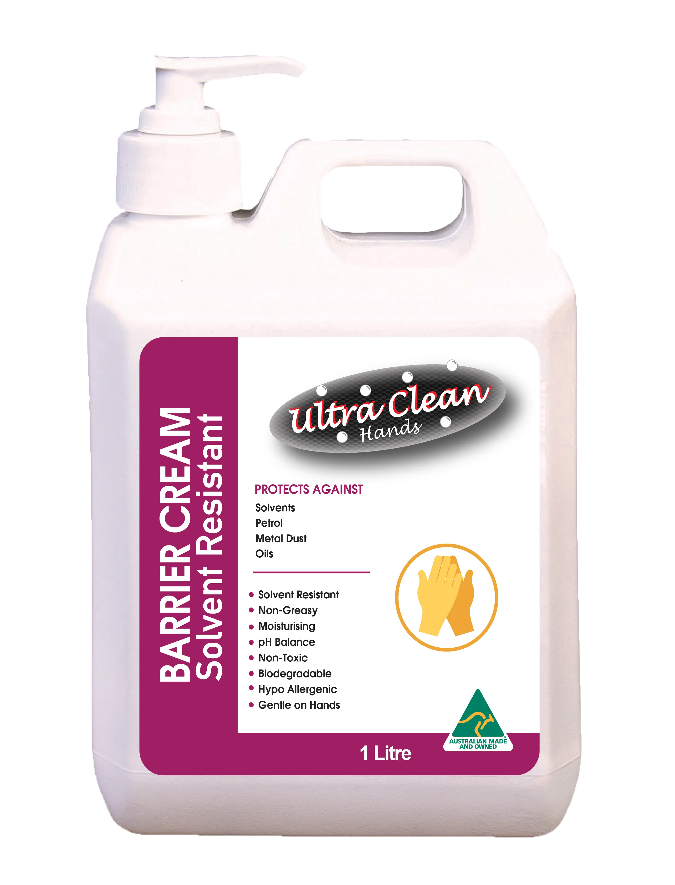 Barrier Cream (Solvent Resistent) Pump Ultra Clean