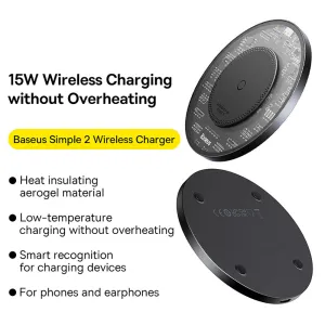 Baseus Simple 2 Wireless Charger - Starry Black
