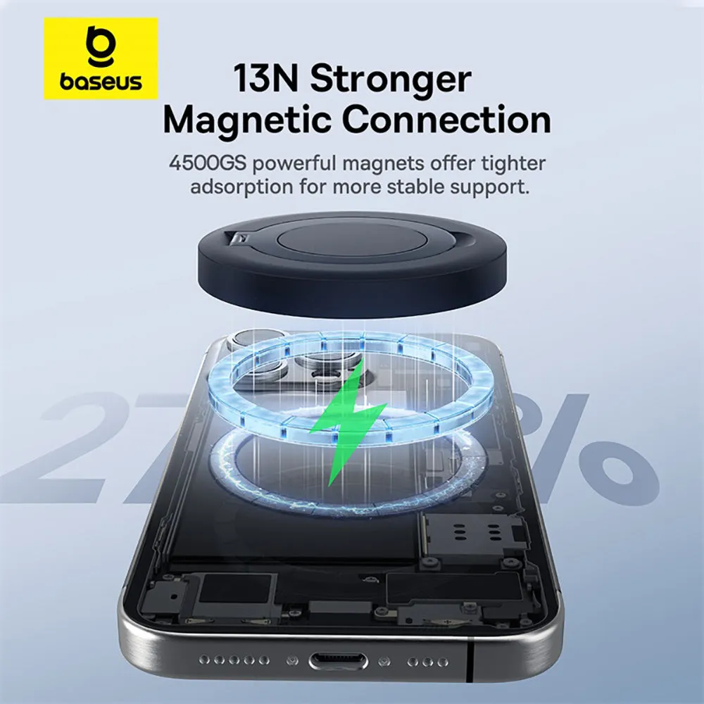 Baseus Simple Mini4 Magnetic Wireless Charging Stand Qi2 15W - Starry Black