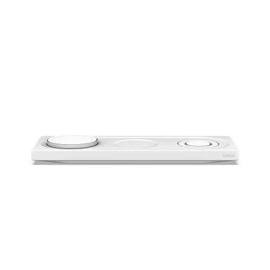Belkin BoostCharge Pro 3-in-1 Wireless Charging Pad with Official MagSafe Charging 15W - White