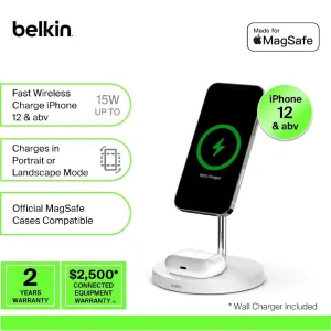 Belkin Boost↑Charge™Pro Magsafe 2-In-1 White