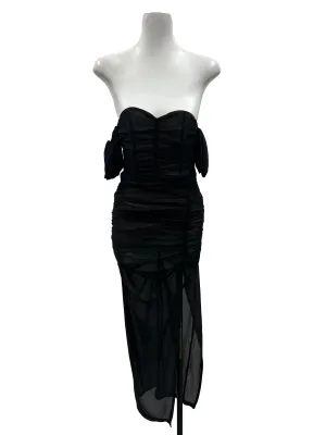 Black Ruched Dress