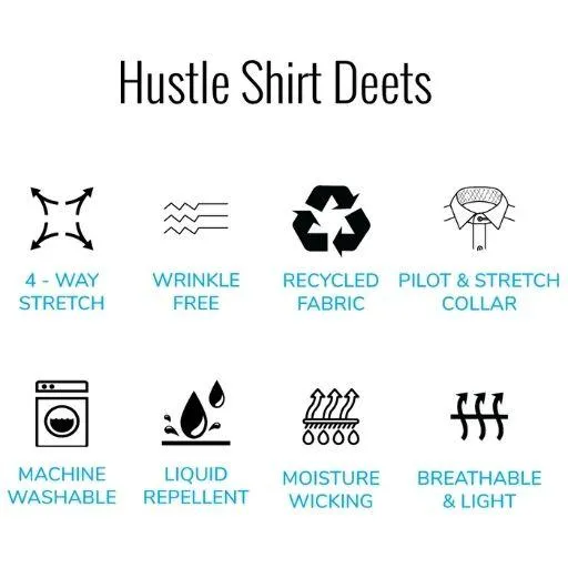 Blue Hustle Slim Fit Shirt