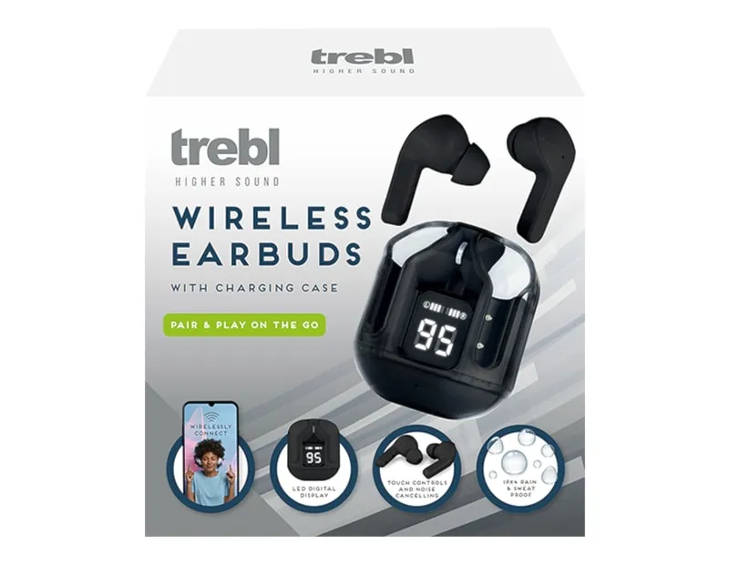 Bluetooth Wireless Earphones Cordless Earbuds In-Ear Headphones & Charging Case - Choice