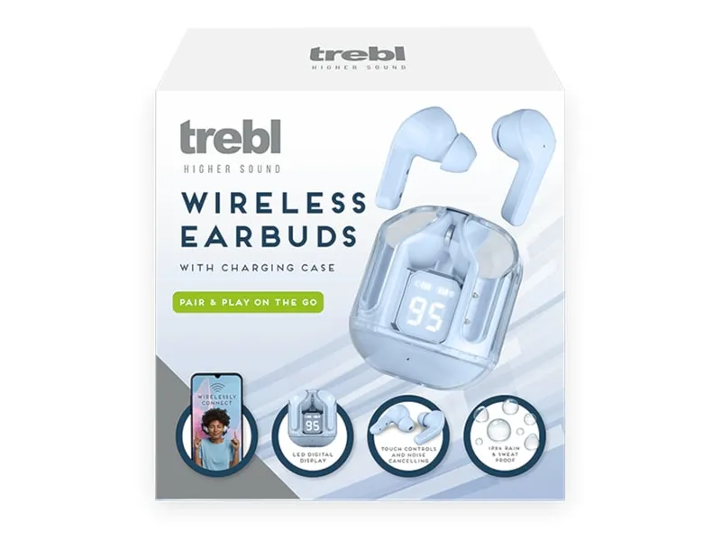 Bluetooth Wireless Earphones Cordless Earbuds In-Ear Headphones & Charging Case - Choice