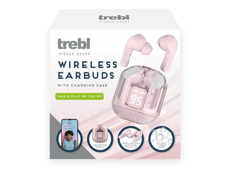 Bluetooth Wireless Earphones Cordless Earbuds In-Ear Headphones & Charging Case - Choice