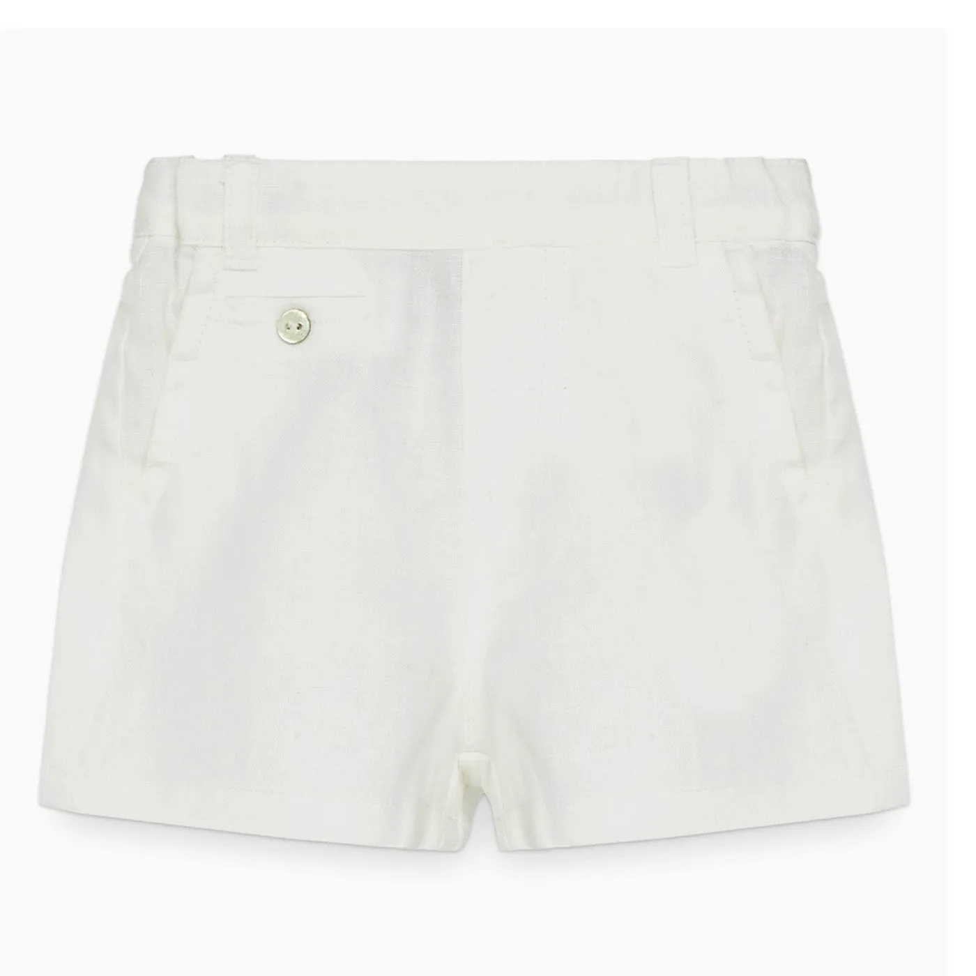 Boys Formal White Shorts