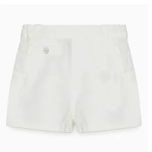 Boys Formal White Shorts