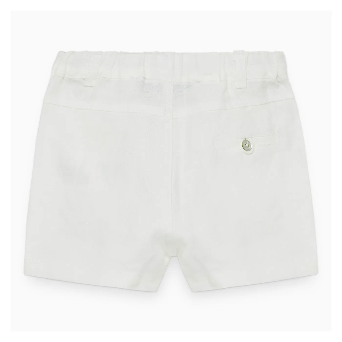 Boys Formal White Shorts