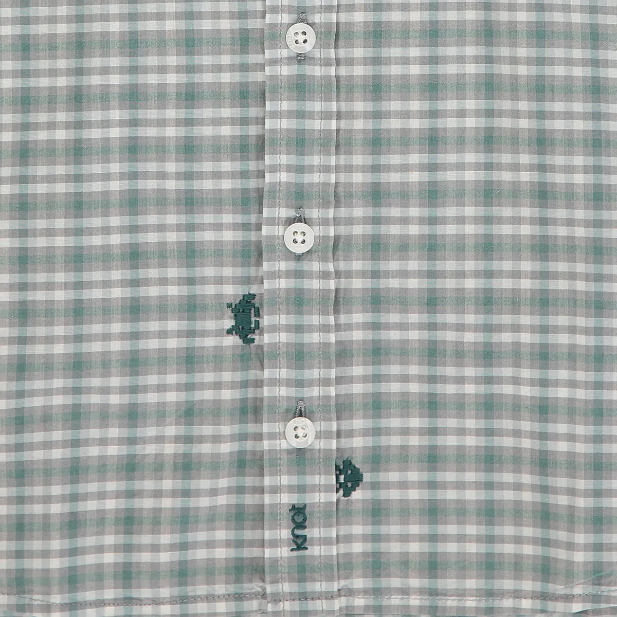 Boys Smart Green Check Shirt