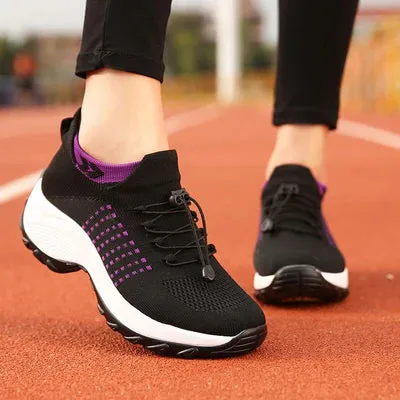 Breathable Mesh Tenis Ladies Shoes for Sock Sneakers