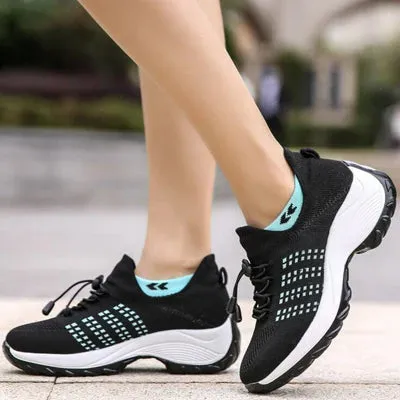 Breathable Mesh Tenis Ladies Shoes for Sock Sneakers