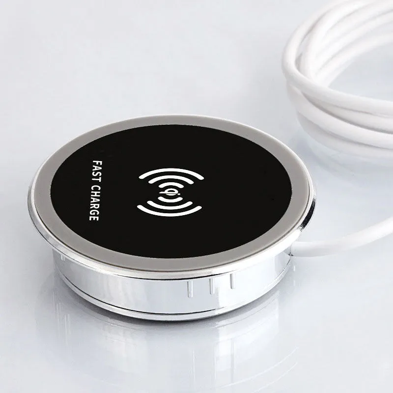 Built in Desktop Device Fast Wireless Charger 15W Quick Charger 3.0 Embedded Type C Charger 15W