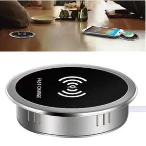 Built in Desktop Device Fast Wireless Charger 15W Quick Charger 3.0 Embedded Type C Charger 15W