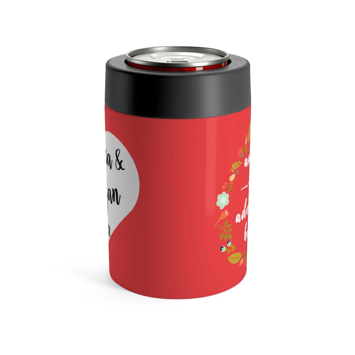 Can Cooler Heart Couple Names Can Holder
