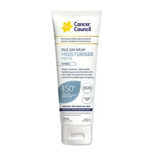Cancer Council Face Daywear Moisturiser Water Resistant SPF50  75mL