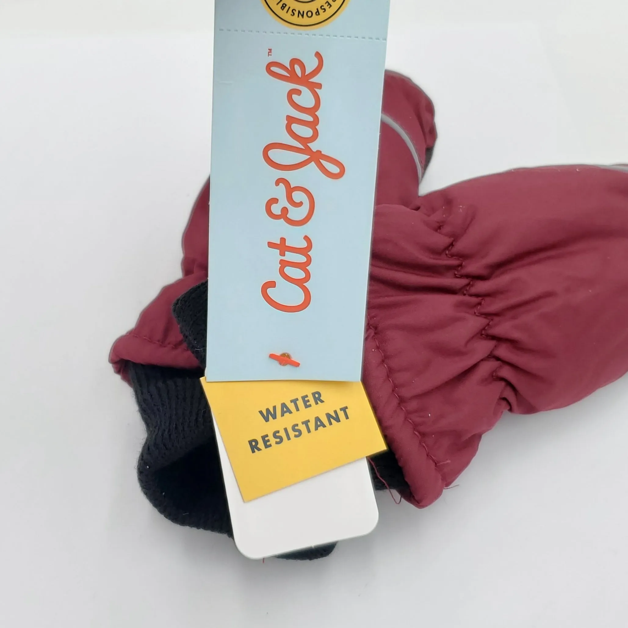 Cat & Jack 12-24 Months Girl’s 3M Thinsulate Water Resistant Burgundy Mittens