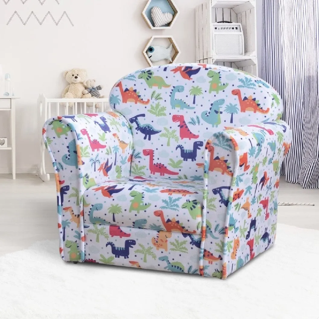 Children’s Dinosaur Design Armchair | Multicoloured | 3-9 Years
