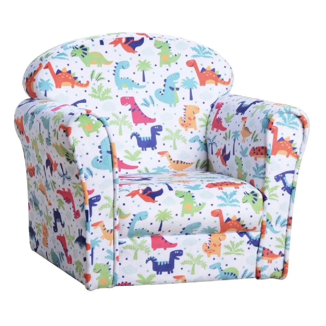 Children’s Dinosaur Design Armchair | Multicoloured | 3-9 Years