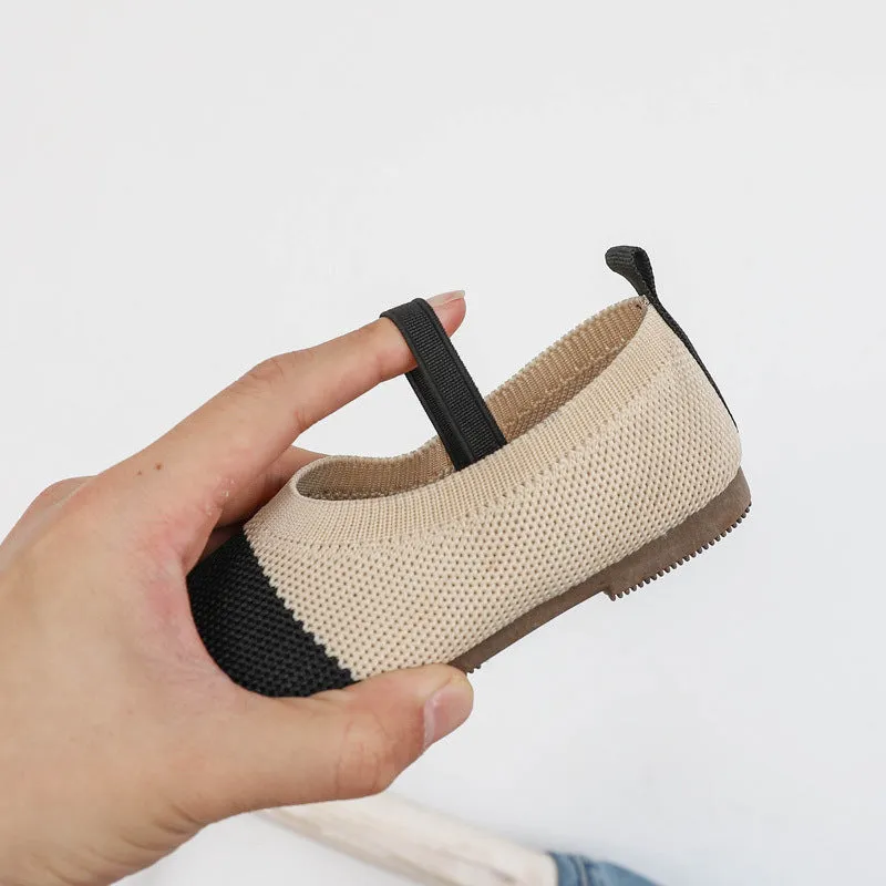 Children's peas shoes knitted shoes