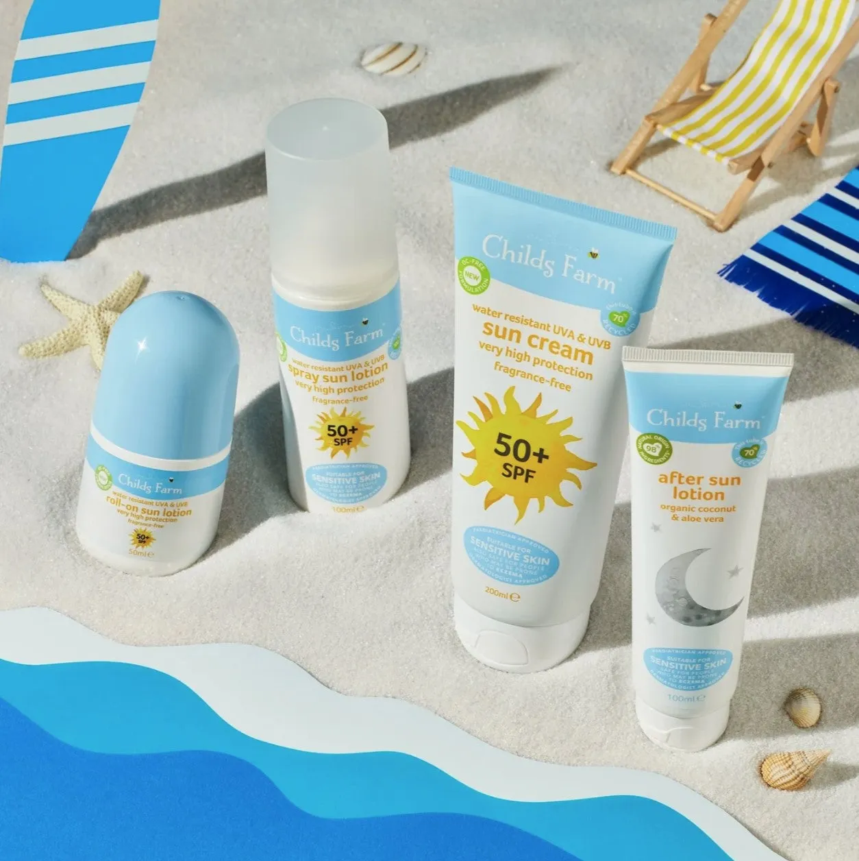 Childs Farm Water Resistant Spray Sun Lotion SPF50  100ml