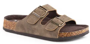 CL09-021-0607-3146 Women's Tan Rustic Leather Sandal's