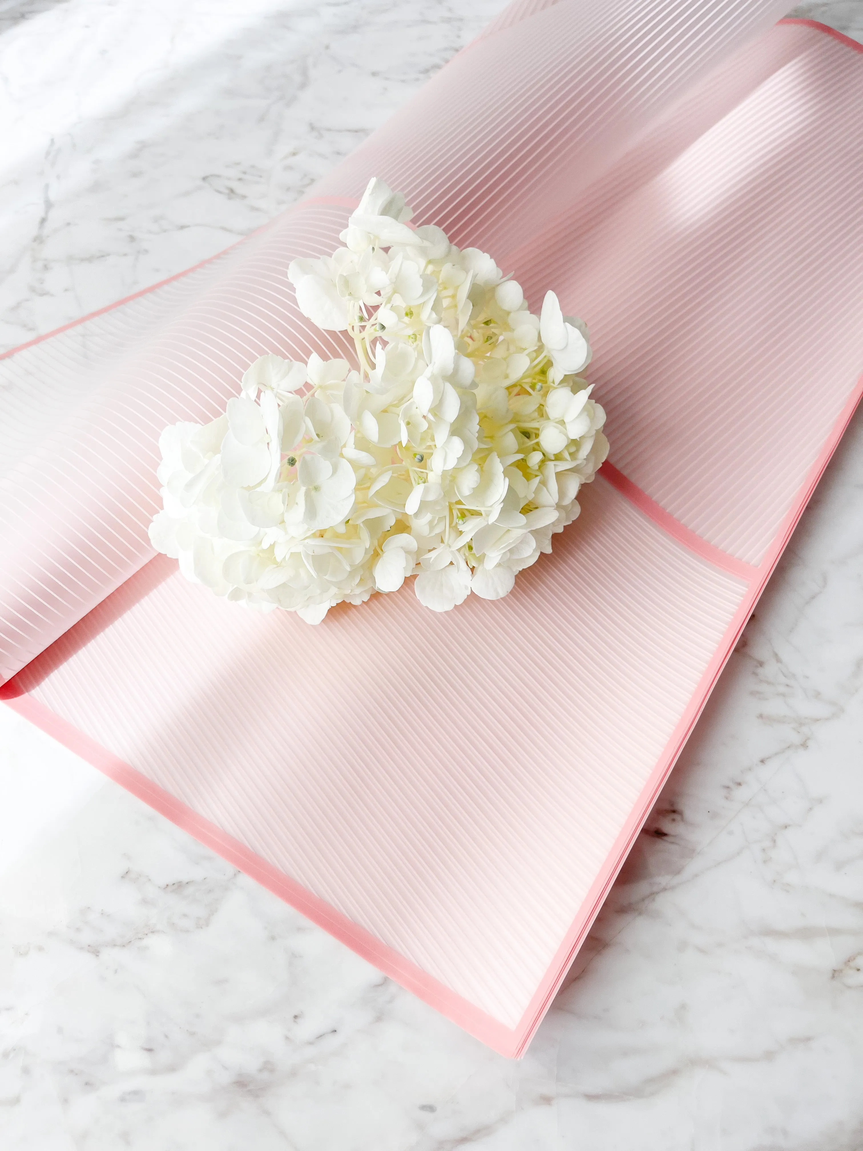 Colorful WATERPROOF TRANSPARENT Wrapping Paper WITH WHITE LINE