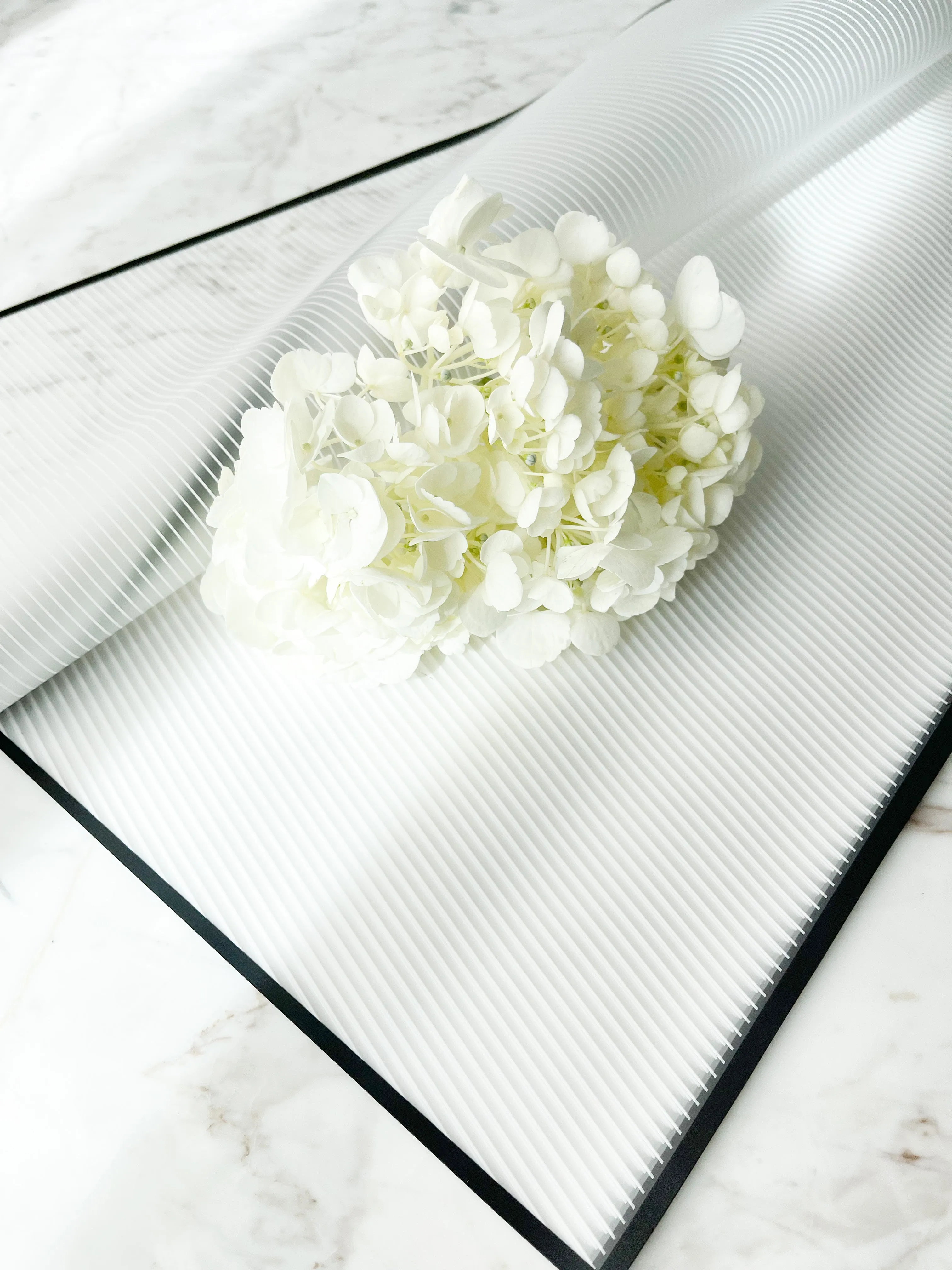 Colorful WATERPROOF TRANSPARENT Wrapping Paper WITH WHITE LINE