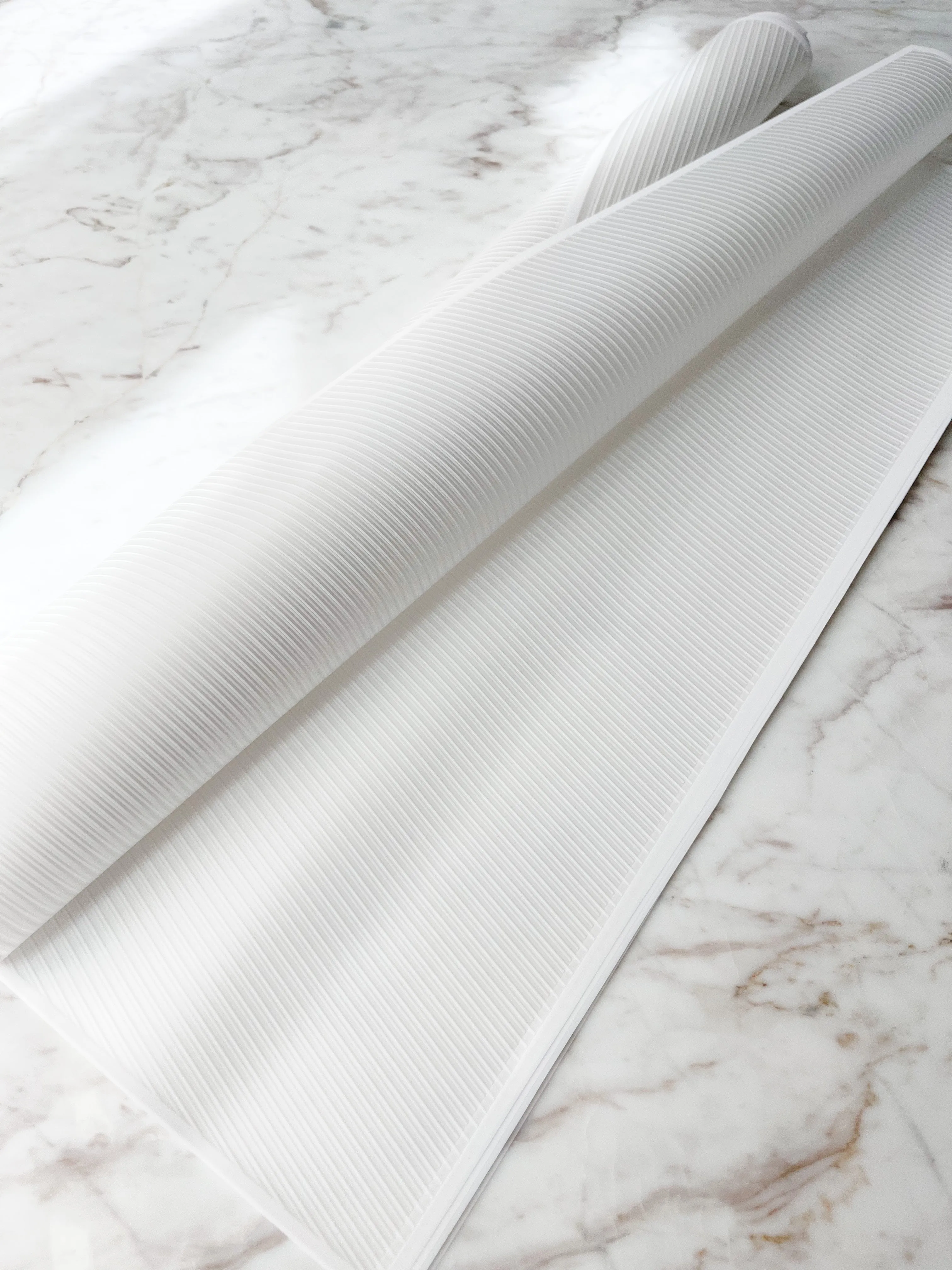Colorful WATERPROOF TRANSPARENT Wrapping Paper WITH WHITE LINE