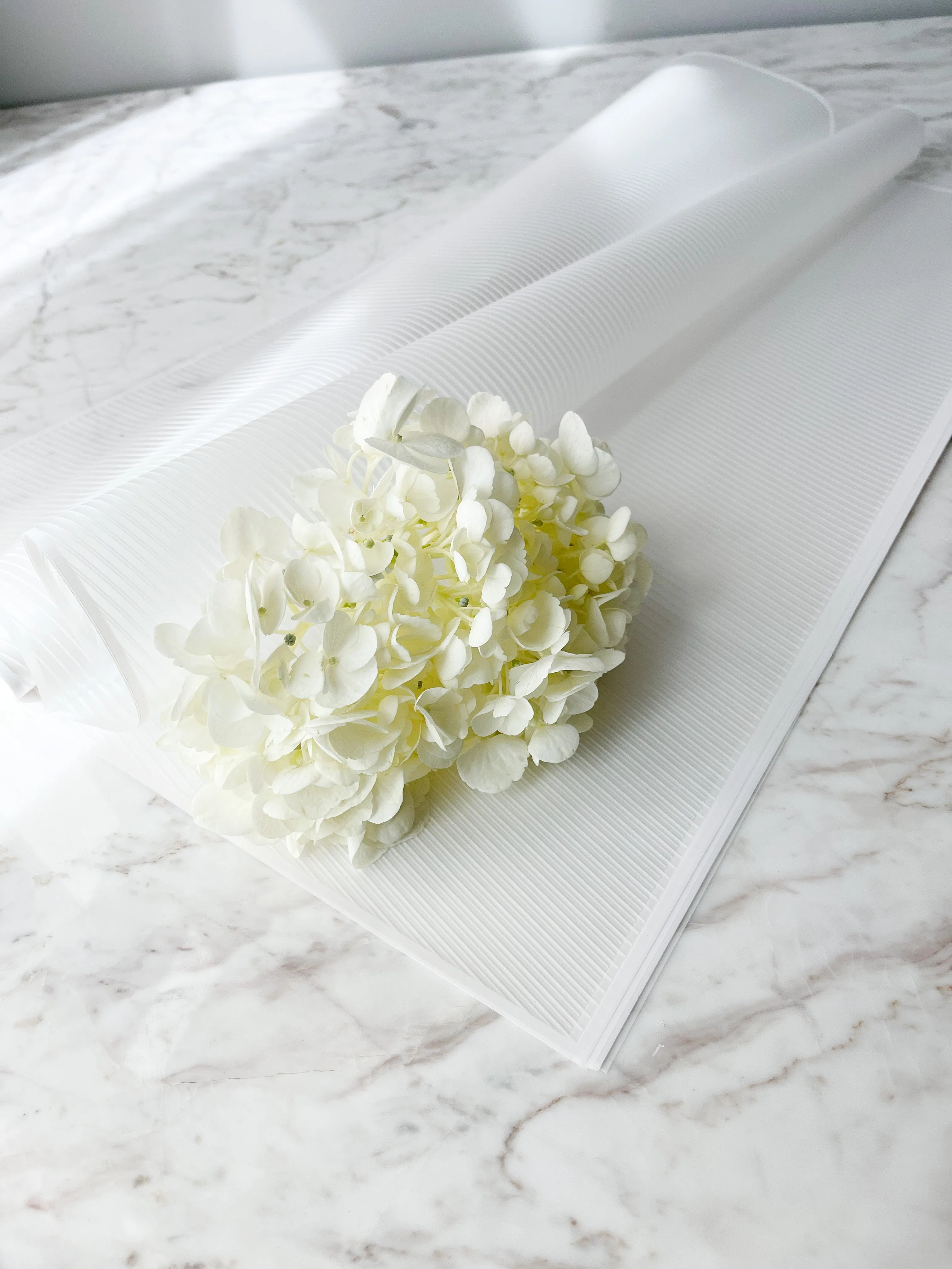 Colorful WATERPROOF TRANSPARENT Wrapping Paper WITH WHITE LINE