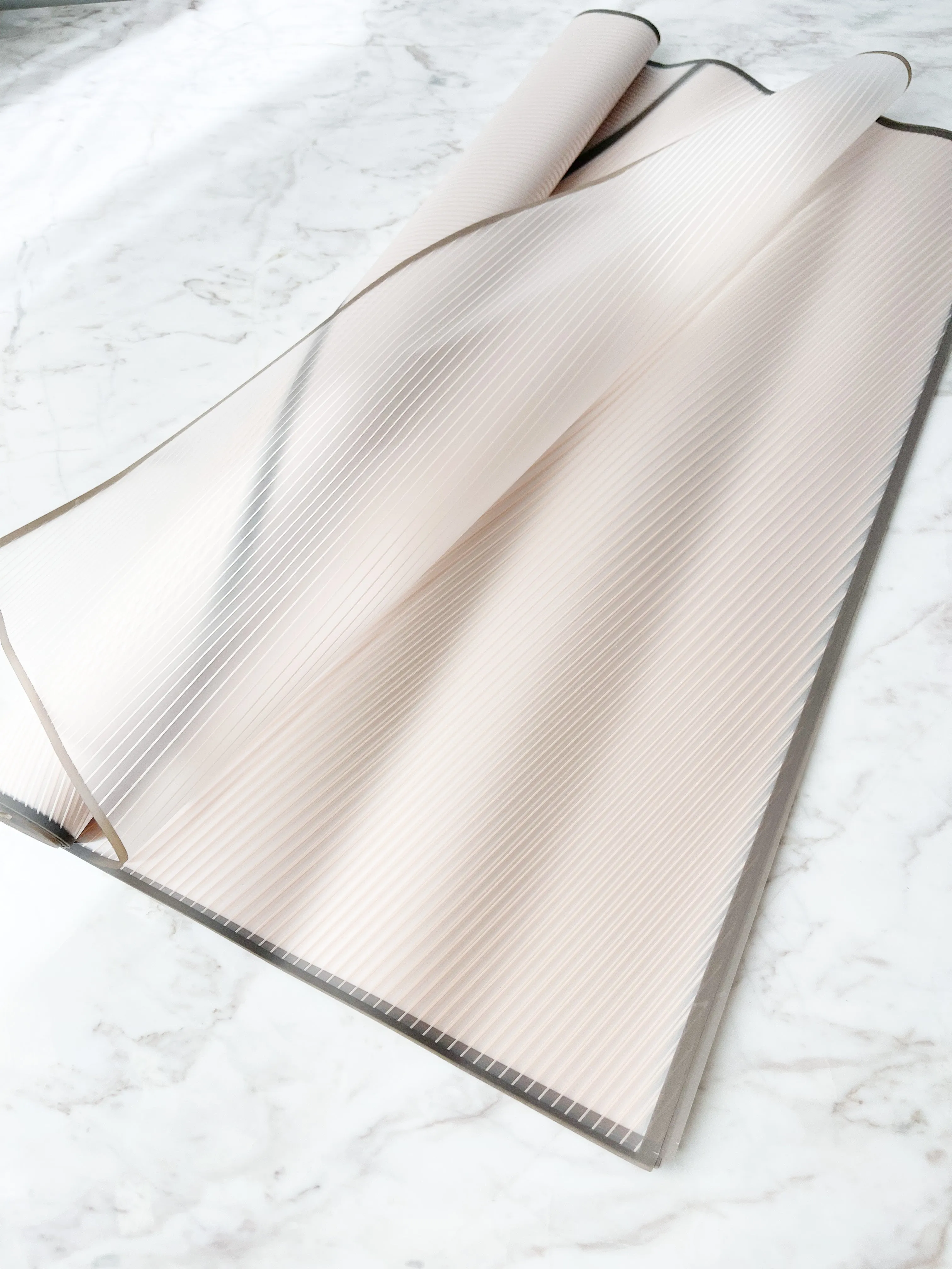 Colorful WATERPROOF TRANSPARENT Wrapping Paper WITH WHITE LINE
