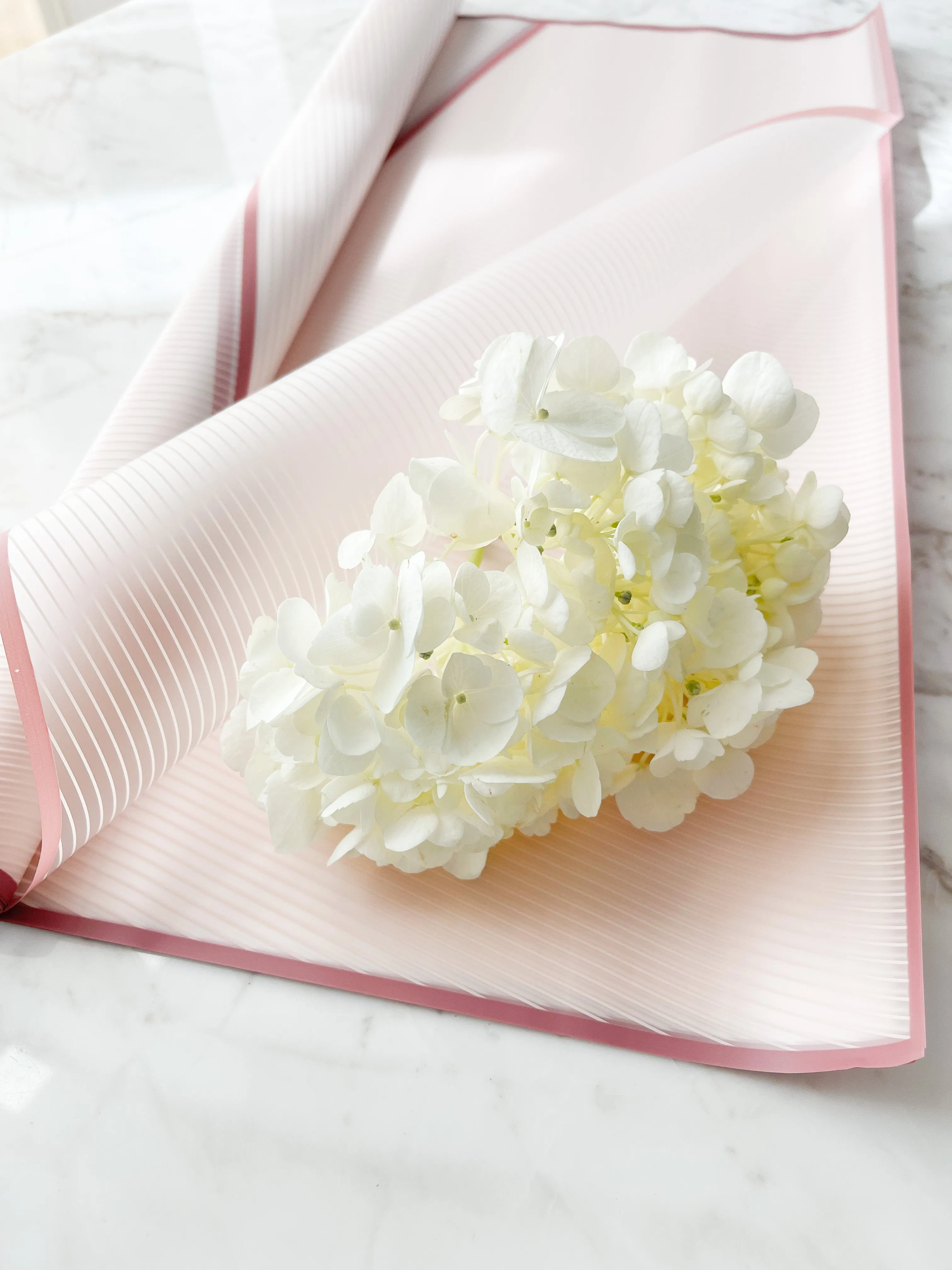 Colorful WATERPROOF TRANSPARENT Wrapping Paper WITH WHITE LINE