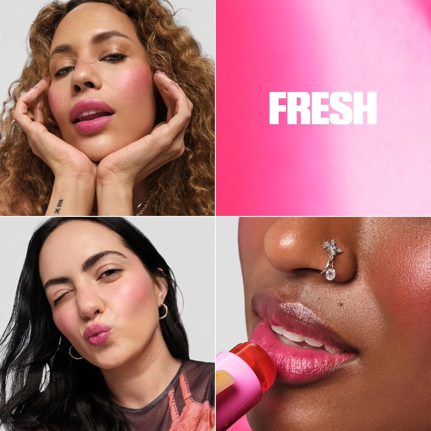 Cooling Water Jelly Tint, Fresh (Soft Pink) - 0.17 Oz - Sheer Lip & Cheek Stain - Buildable Watercolor Finish - 1,000  Swipes per Stick - Vegan, Cruelty Free