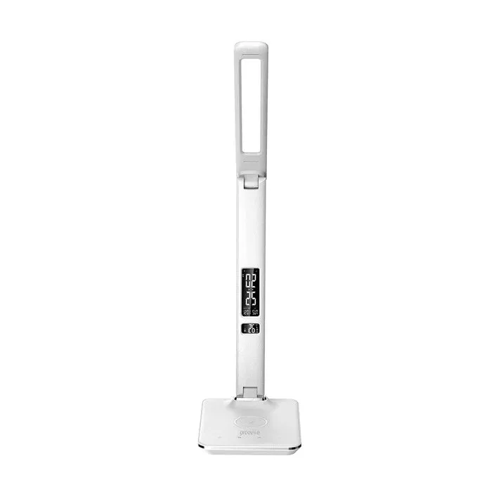 Crony U13Q Table Lamp with wirelese charge-night light Clock LED Desk Lamp with Built-in Wireless Charger & Alarm Clock