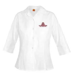 CUS GIRLS PREPARATORY 3/4 SLEEVE PRINCESS  BLOUSE (SIZES RUN SMALL)