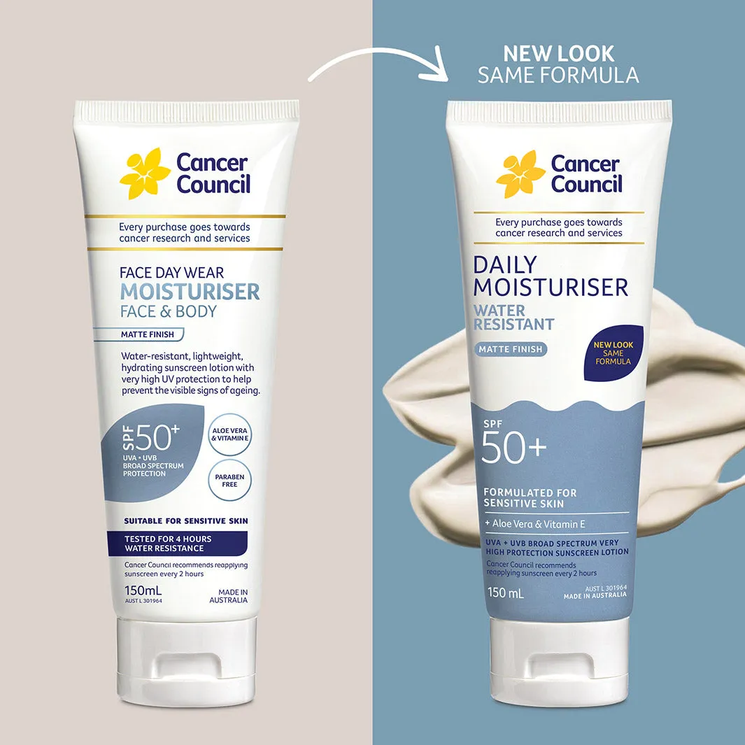 Daily Moisturiser Water Resistant SPF50  150ml